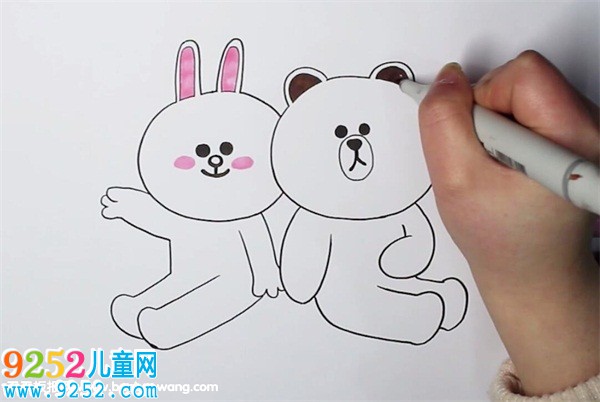 布朗熊和可妮兔<a href=http://www.inspiredelm.com/jianbihua/ target=_blank class=infotextkey>簡筆畫</a>