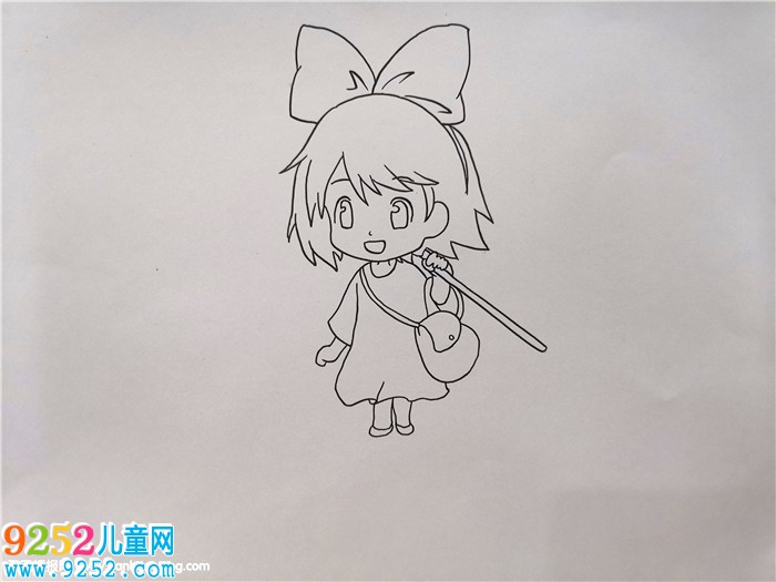 魔女宅急便<a href=http://www.inspiredelm.com/jianbihua/ target=_blank class=infotextkey>簡筆畫</a>教程