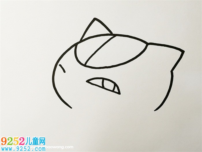 貓咪老師<a href=http://www.inspiredelm.com/jianbihua/ target=_blank class=infotextkey>簡筆畫</a>過程