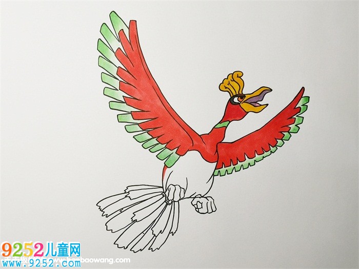 神奇寶貝鳳王怎么畫