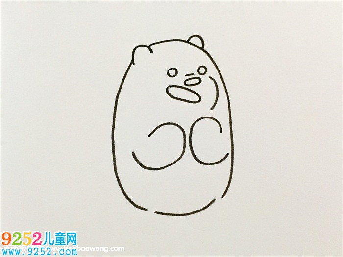 裸熊怎么畫一步一步教