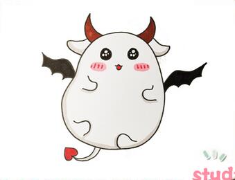Q版小惡魔簡筆畫