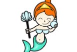 教你畫卡通美人魚_美人魚簡筆畫步驟教程