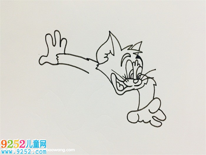 湯姆貓<a href=http://www.inspiredelm.com/jianbihua/ target=_blank class=infotextkey>簡筆畫</a>步驟