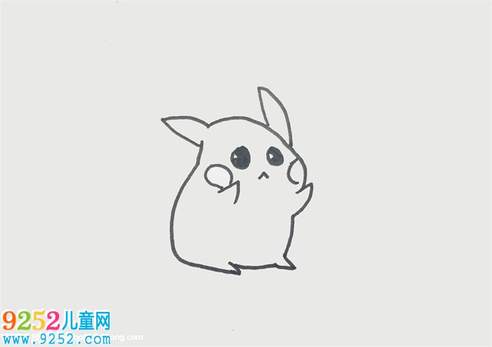 皮卡丘簡筆一步一步畫