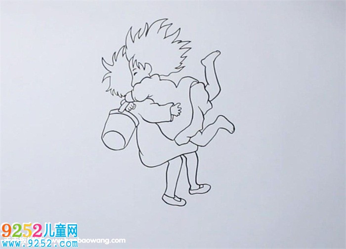 波妞和宗介<a href=http://www.inspiredelm.com/jianbihua/ target=_blank class=infotextkey>簡筆畫</a>
