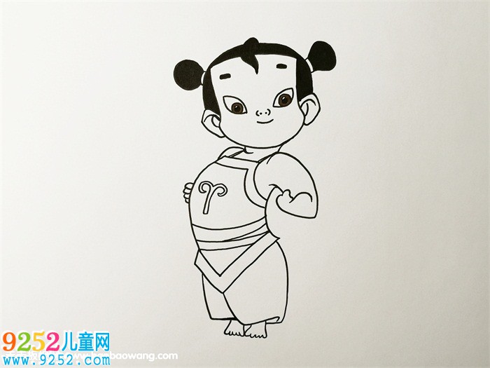 哪吒<a href=http://www.inspiredelm.com/jianbihua/ target=_blank class=infotextkey>簡筆畫</a>步驟