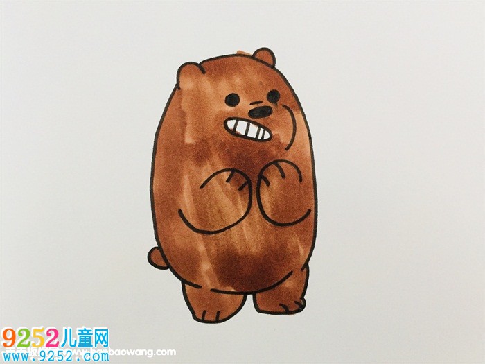 裸熊怎么畫一步一步教