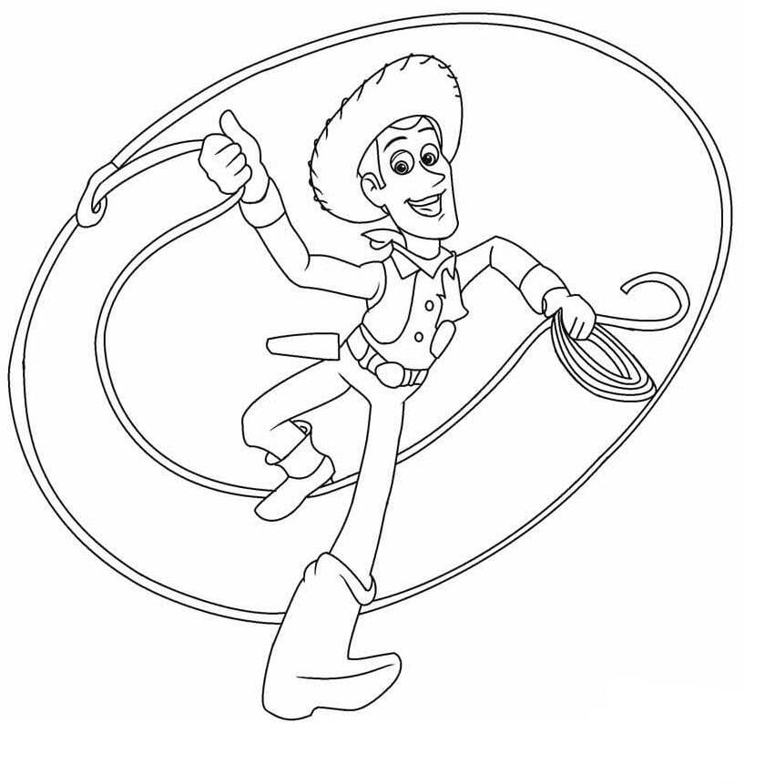 牛仔胡迪,卡通人物<a href=http://www.inspiredelm.com/jianbihua/ target=_blank class=infotextkey>簡筆畫</a>作品