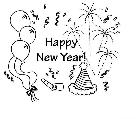 新年快樂2021年元旦<a href=http://www.inspiredelm.com/jianbihua/ target=_blank class=infotextkey>簡筆畫</a>圖片欣賞