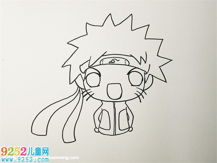 一步一步畫鳴人<a href=http://www.inspiredelm.com/jianbihua/ target=_blank class=infotextkey>簡(jiǎn)筆畫</a>