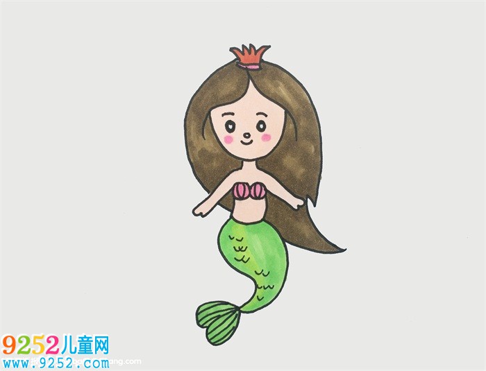 簡單美人魚的畫法