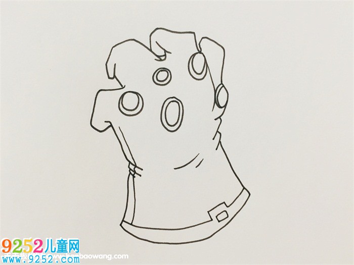 滅霸手套怎么畫(huà)一步一步教