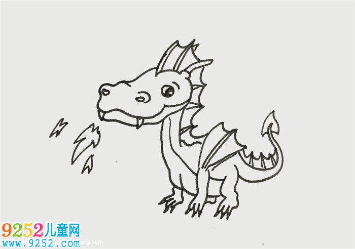 怎么畫(huà)噴火龍