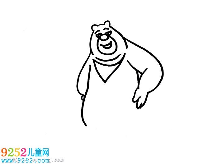 熊二怎么一步一步地畫
