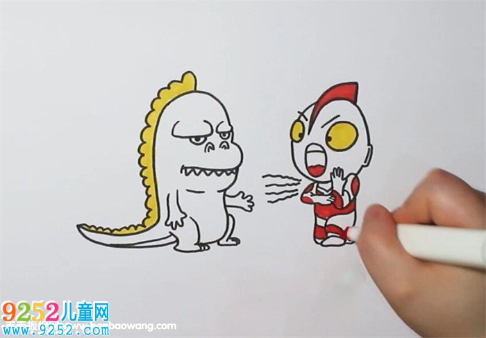 奧特曼打怪獸<a href=http://www.inspiredelm.com/jianbihua/ target=_blank class=infotextkey>簡(jiǎn)筆畫</a>