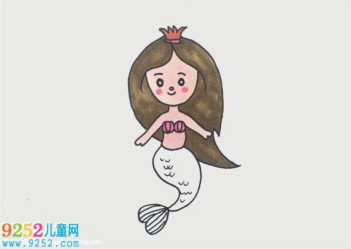 簡單美人魚的畫法