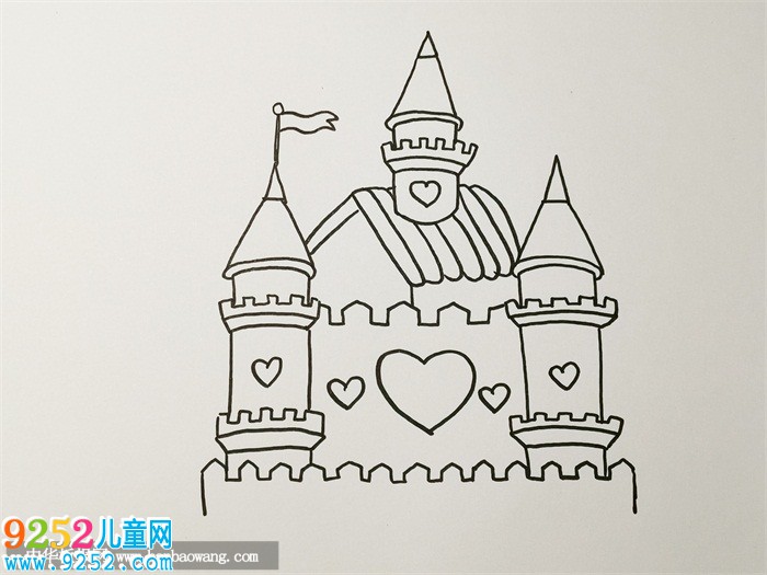 迪士尼城堡<a href=http://www.inspiredelm.com/jianbihua/ target=_blank class=infotextkey>簡(jiǎn)筆畫</a>教程