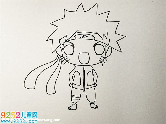 一步一步畫鳴人<a href=http://www.inspiredelm.com/jianbihua/ target=_blank class=infotextkey>簡(jiǎn)筆畫</a>