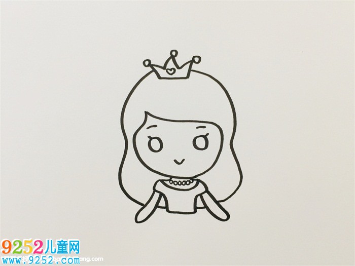 卡通畫人物可愛公主