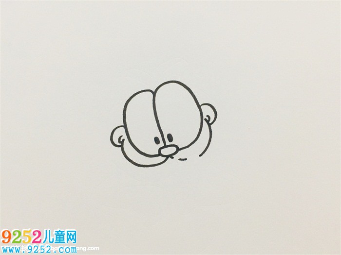 加菲貓怎么畫
