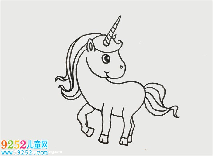 可愛的小獨(dú)角獸怎么畫