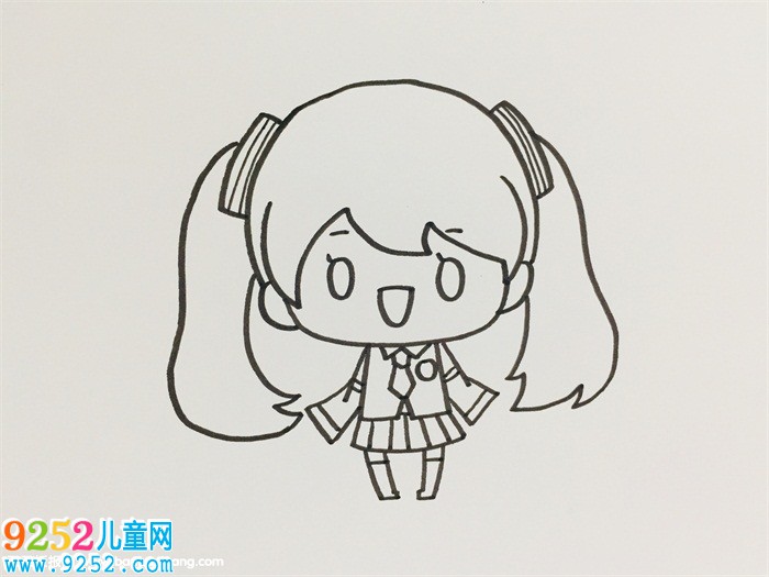 初音怎么畫全身
