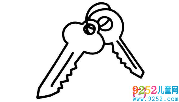 鑰匙<a href=http://www.inspiredelm.com/jianbihua/ target=_blank class=infotextkey>簡筆畫</a>，日常生活用品<a href=http://www.inspiredelm.com/jianbihua/ target=_blank class=infotextkey>簡筆畫</a>