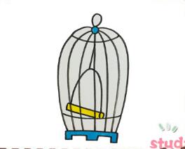 鳥籠子簡筆畫