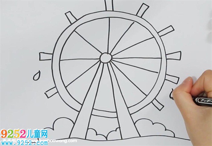 水車的畫法