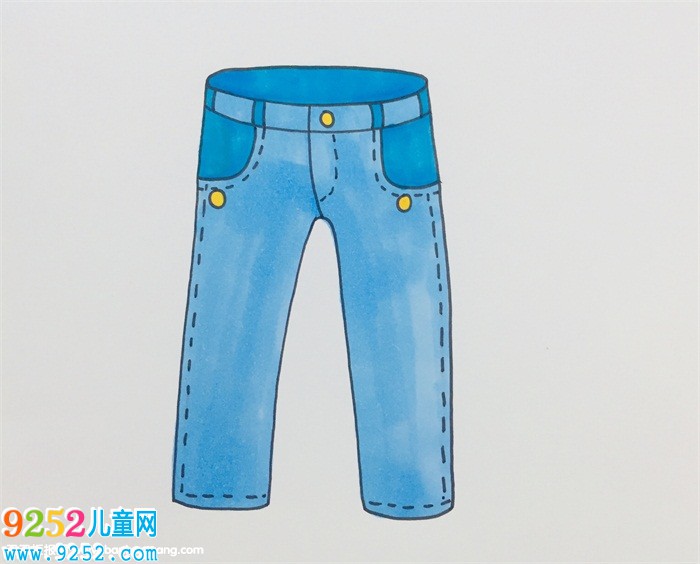 牛仔褲怎么畫