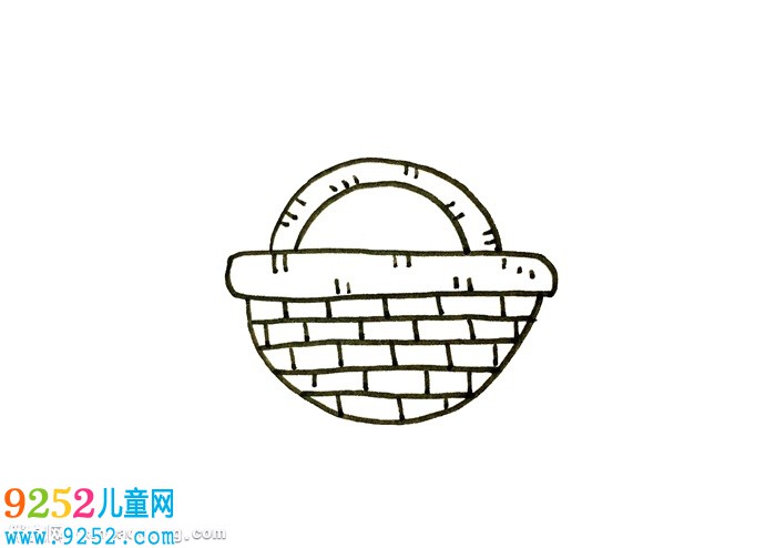 菜籃子怎么畫