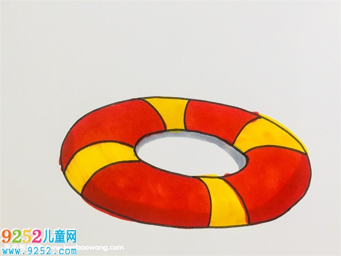 游泳圈怎么畫