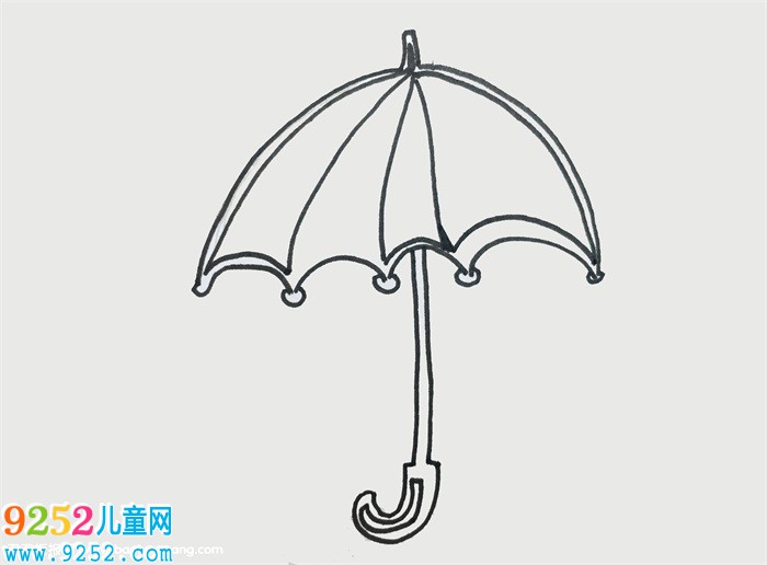 畫紙傘怎么簡單又好看