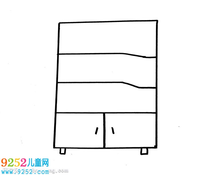 書架怎么畫簡單好看