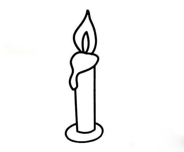 日常用品<a href=http://www.inspiredelm.com/jianbihua/ target=_blank class=infotextkey>簡(jiǎn)筆畫(huà)</a>，蠟燭