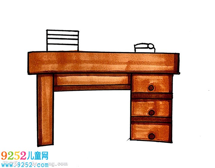 桌子怎么畫一步一步教