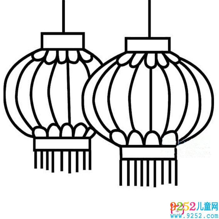 圓燈籠<a href=http://www.inspiredelm.com/jianbihua/ target=_blank class=infotextkey>簡筆畫</a>