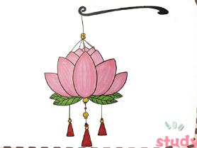 花燈簡筆畫