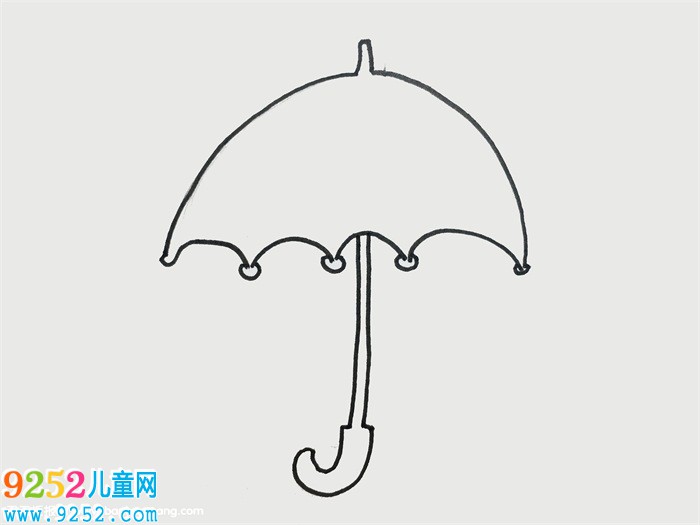 畫紙傘怎么簡單又好看