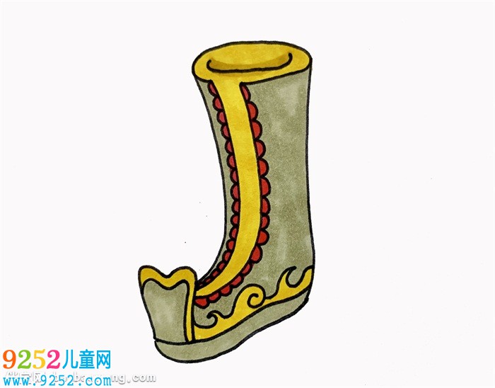 古代鞋子畫法