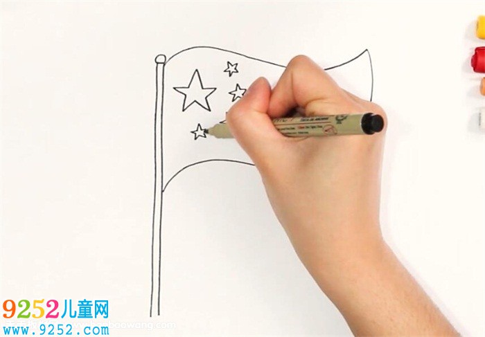 五星紅旗<a href=http://www.inspiredelm.com/jianbihua/ target=_blank class=infotextkey>簡筆畫</a>