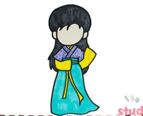 古風(fēng)衣服的畫法