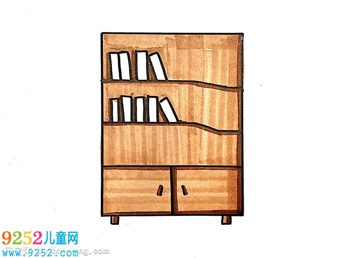 書架怎么畫簡單好看