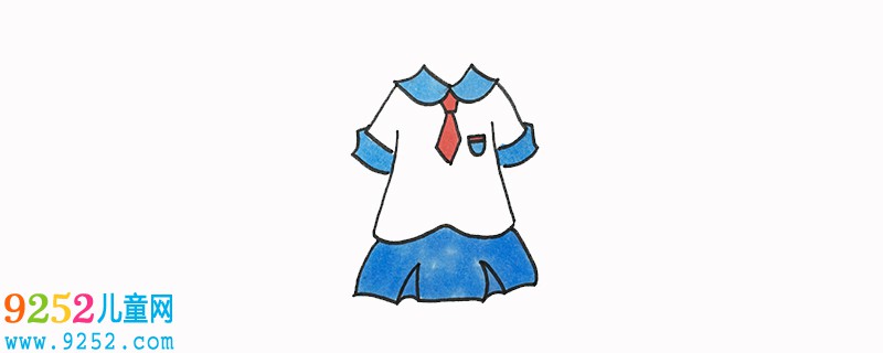 女生校服畫法