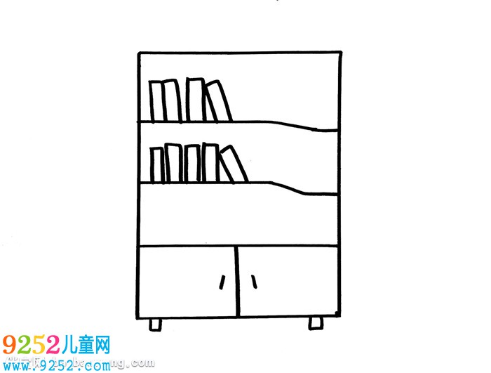 書架怎么畫簡單好看
