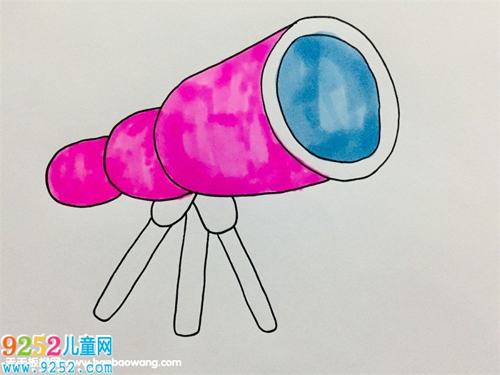簡單的望遠(yuǎn)鏡怎么畫