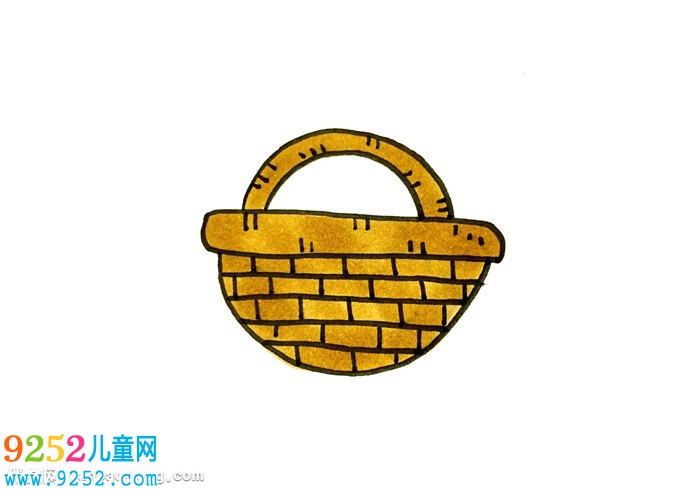 菜籃子怎么畫