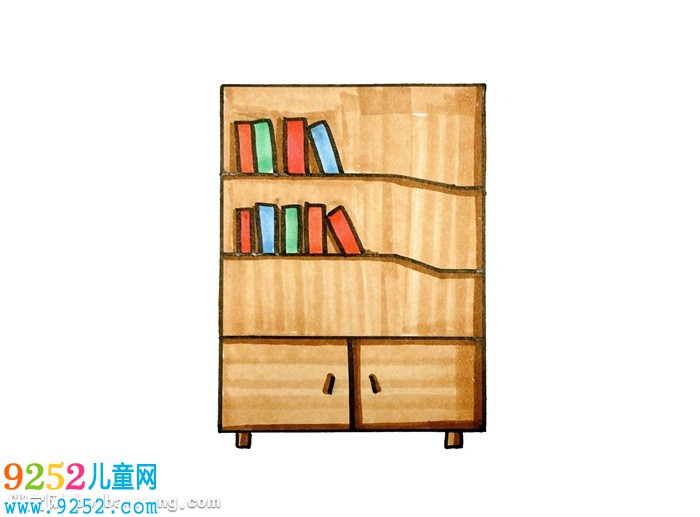 書架怎么畫簡單好看