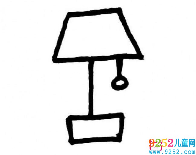 超簡單日常生活物品<a href=http://www.inspiredelm.com/jianbihua/ target=_blank class=infotextkey>簡筆畫</a>，電燈<a href=http://www.inspiredelm.com/jianbihua/ target=_blank class=infotextkey>簡筆畫</a>